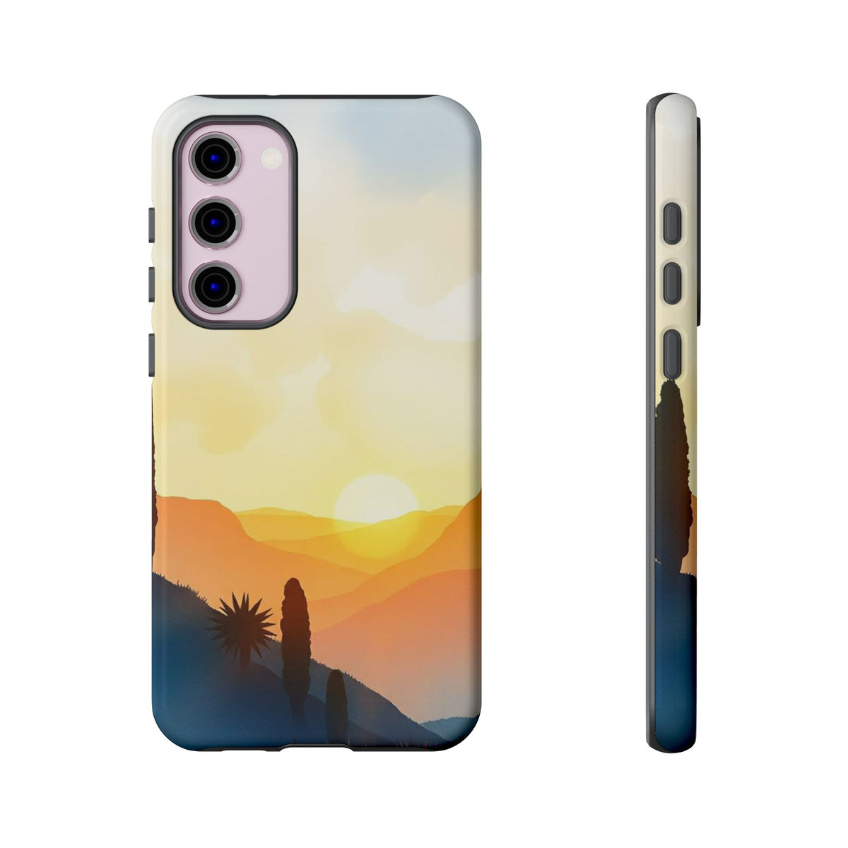 Watercolour Sunset Design Phone Case - Multicolor Phone Case - Samsung Galaxy S23 Plus / Glossy