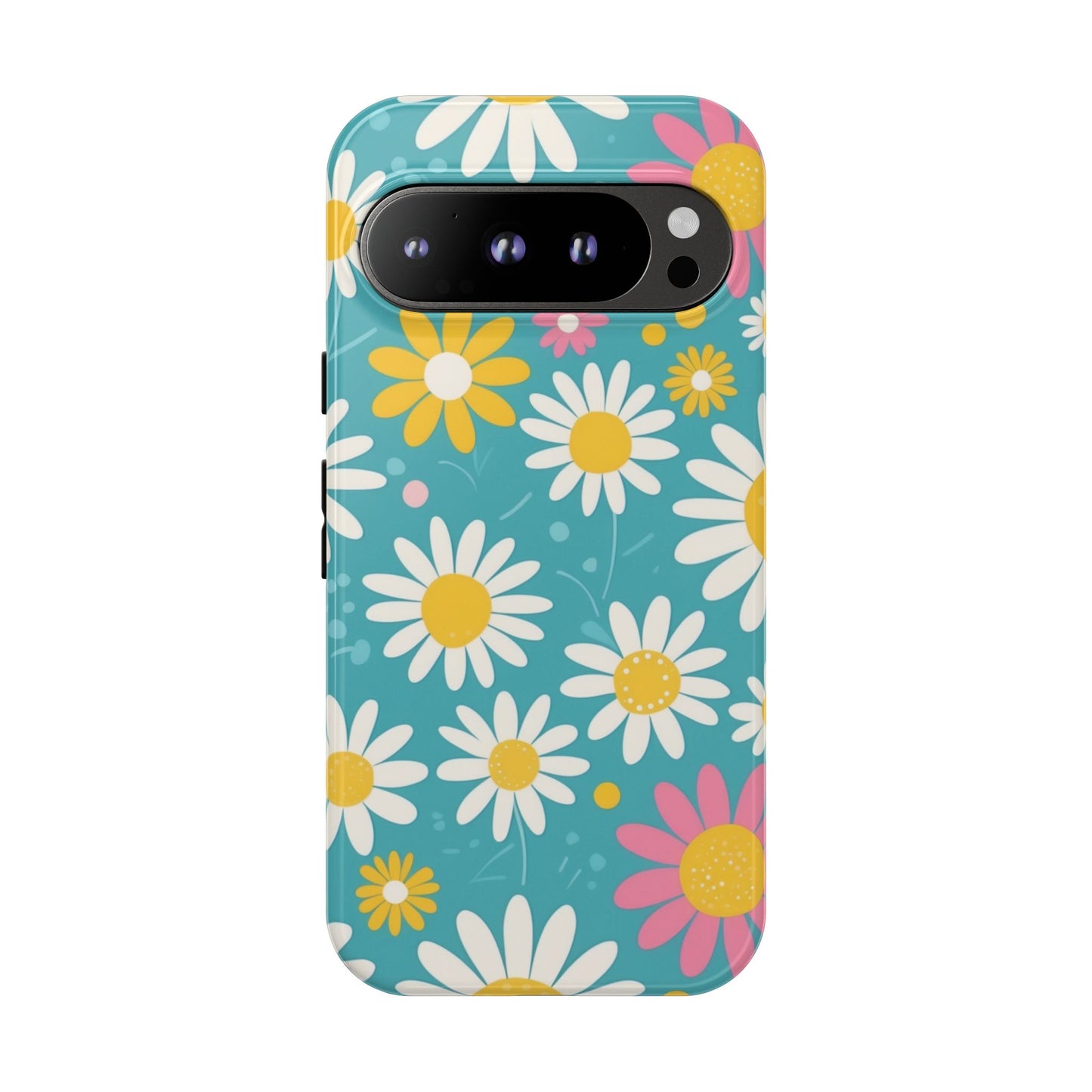 Google Pixel 9 Pro / Glossy Phone Case - Daisies Floral Pattern 5 Phone Case