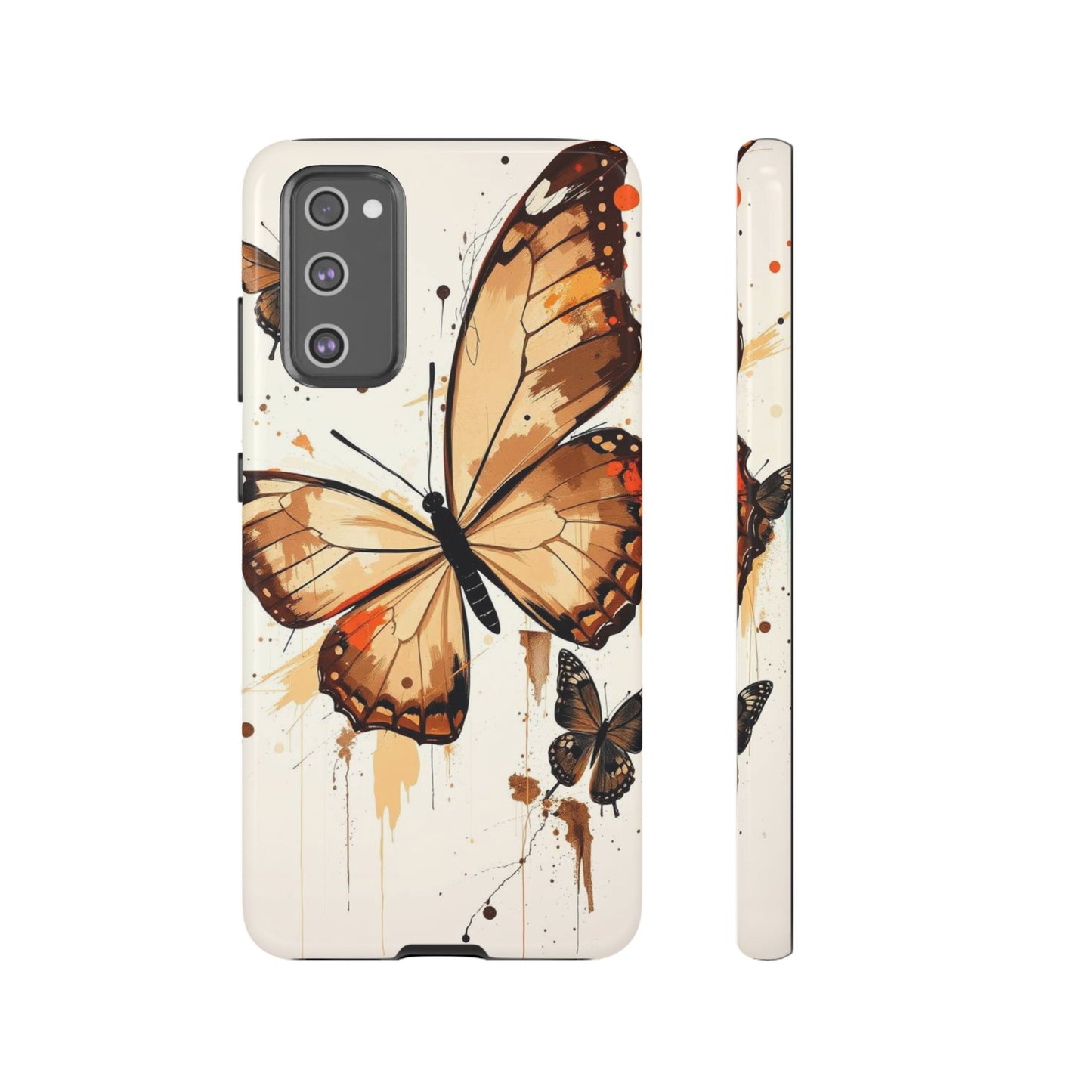 Samsung Galaxy S20 FE / Glossy Phone Case - Acrylic Style Butterflies Design Phone Case