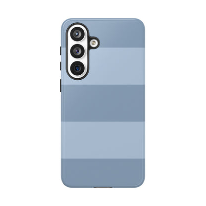 Light Blue Horizontal Stripe Pattern Phone Case - Blue Phone Case - Samsung Galaxy S26 Plus / Glossy