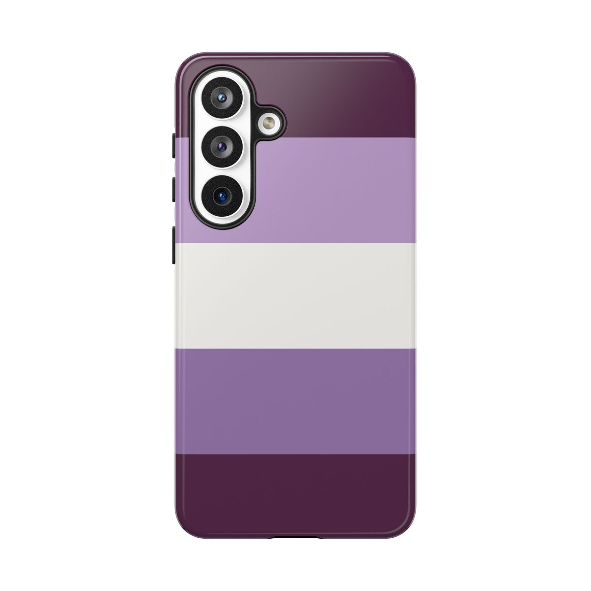 Purple Stripe Pattern Phone Case - Purple Phone Case - Samsung Galaxy S26 Plus / Glossy