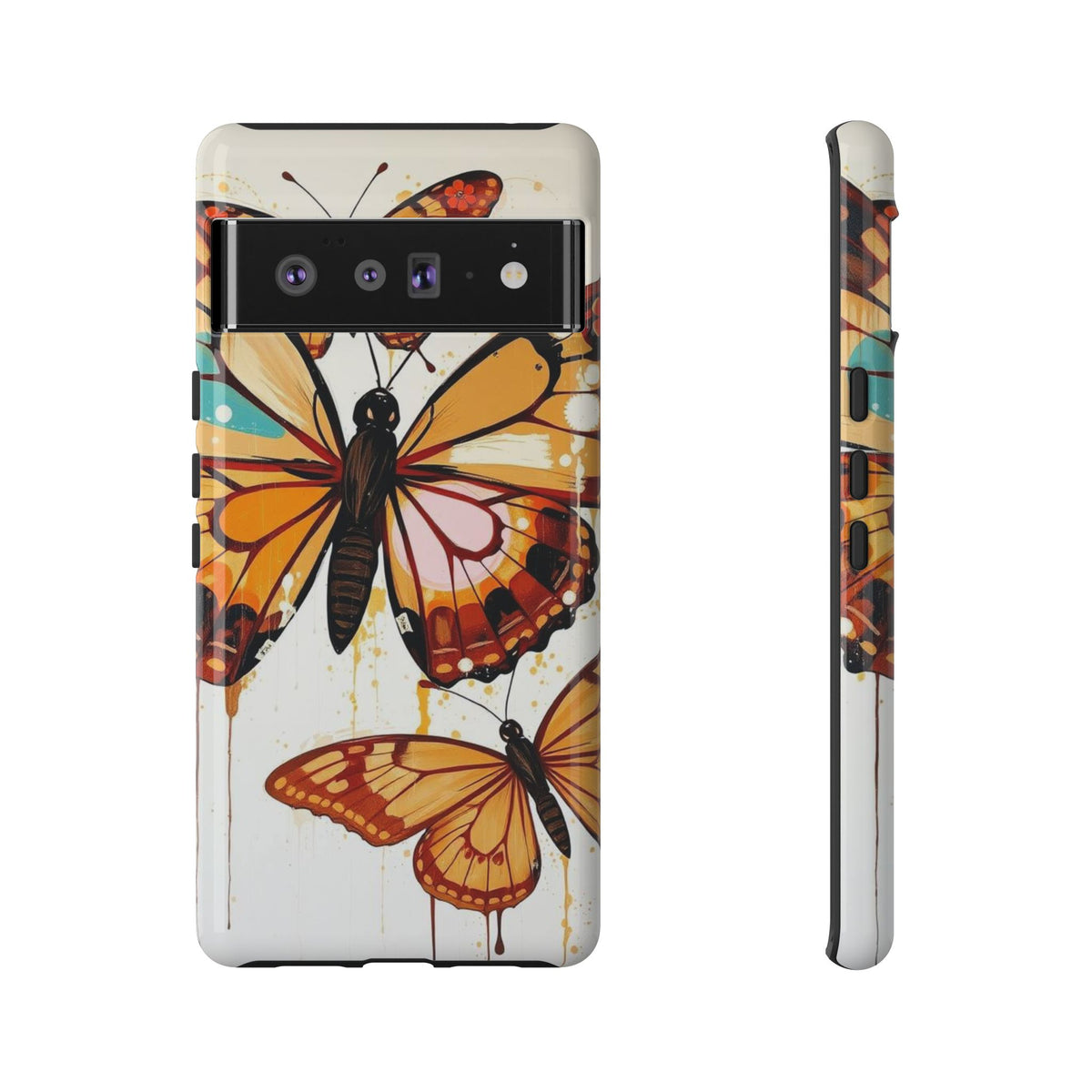 Abstract Butterflies Design Phone Case - Multicolor Phone Case - Google Pixel 6 Pro / Glossy