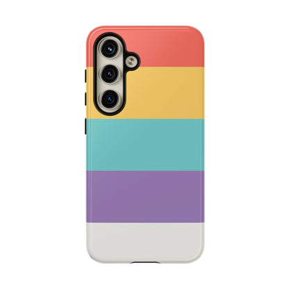 Pastel Rainbow Stripe Pattern Phone Case - Phone Case - Samsung Galaxy S24 / Glossy