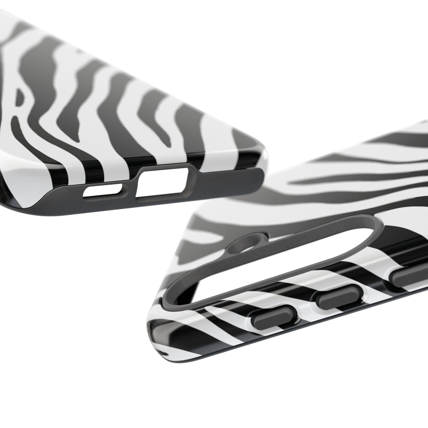 Modern Monochrome Zebra Print Phone Case