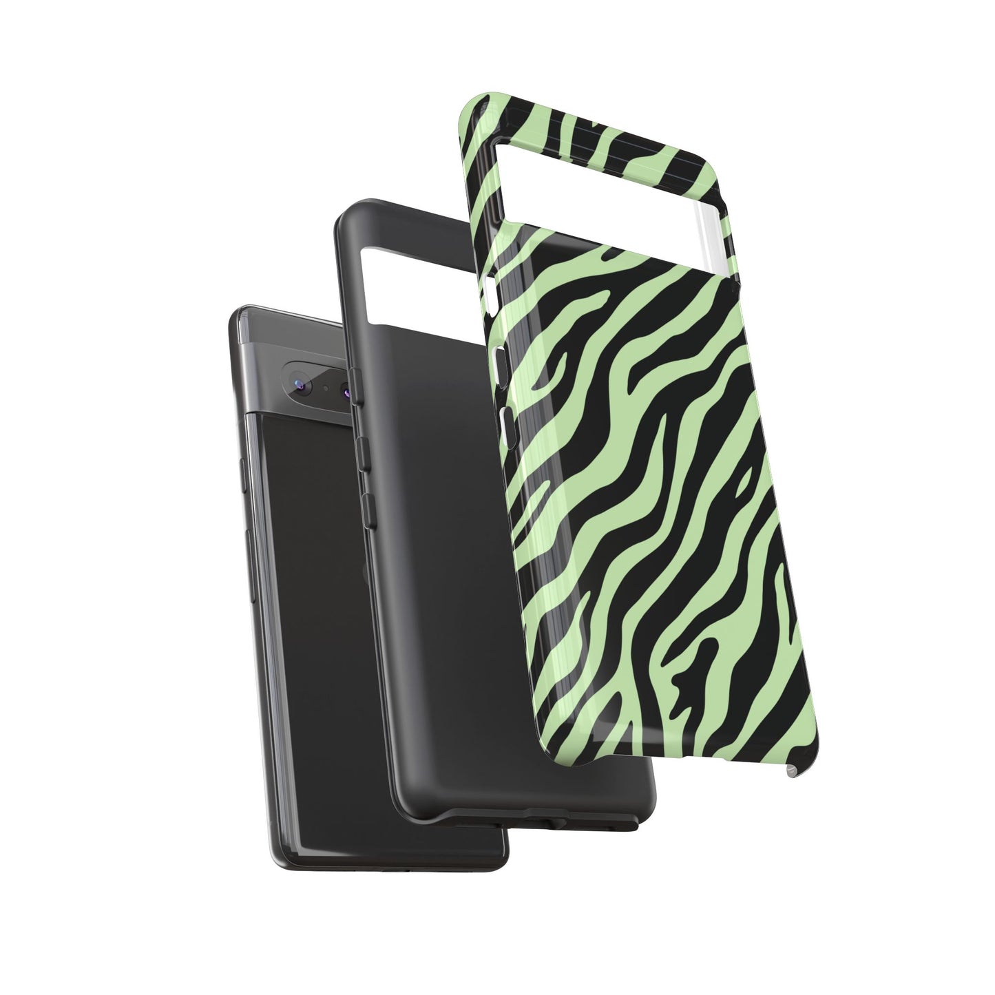 Stylish Mint Zebra Print Phone Case