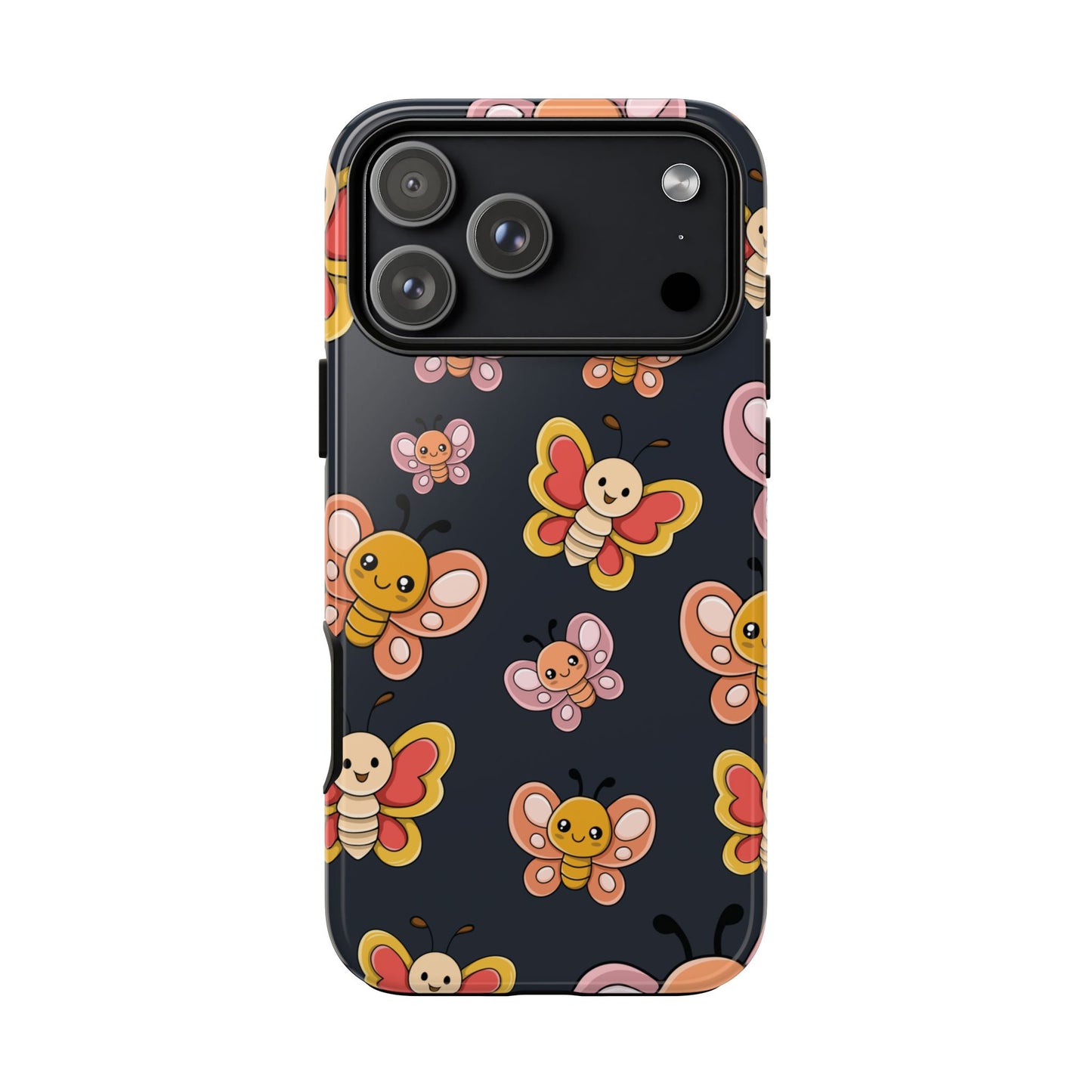 Grey Butterfly Sticker Design Phone Case - Grey Phone Case - iPhone 17 Pro Max / Glossy