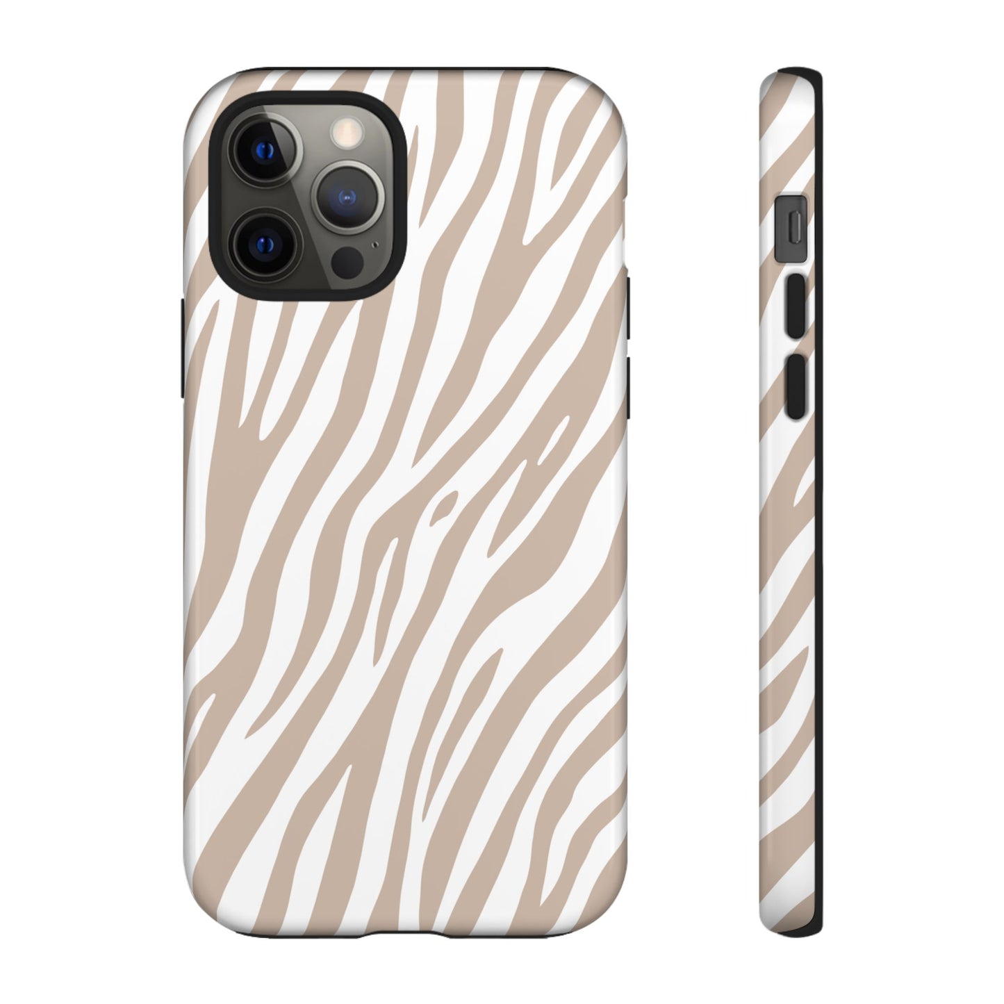 Oatmeal Tiger Print Phone Case