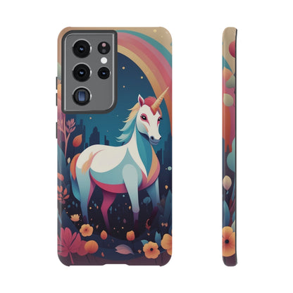 Stylised Unicorn & Rainbow Design Phone Case - Multicolor Phone Case - Samsung Galaxy S21 Ultra / Glossy