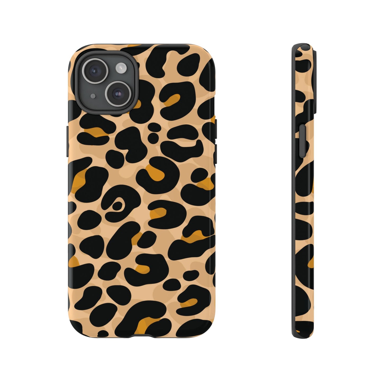 Stylish Mocha Leopard Print Phone Case