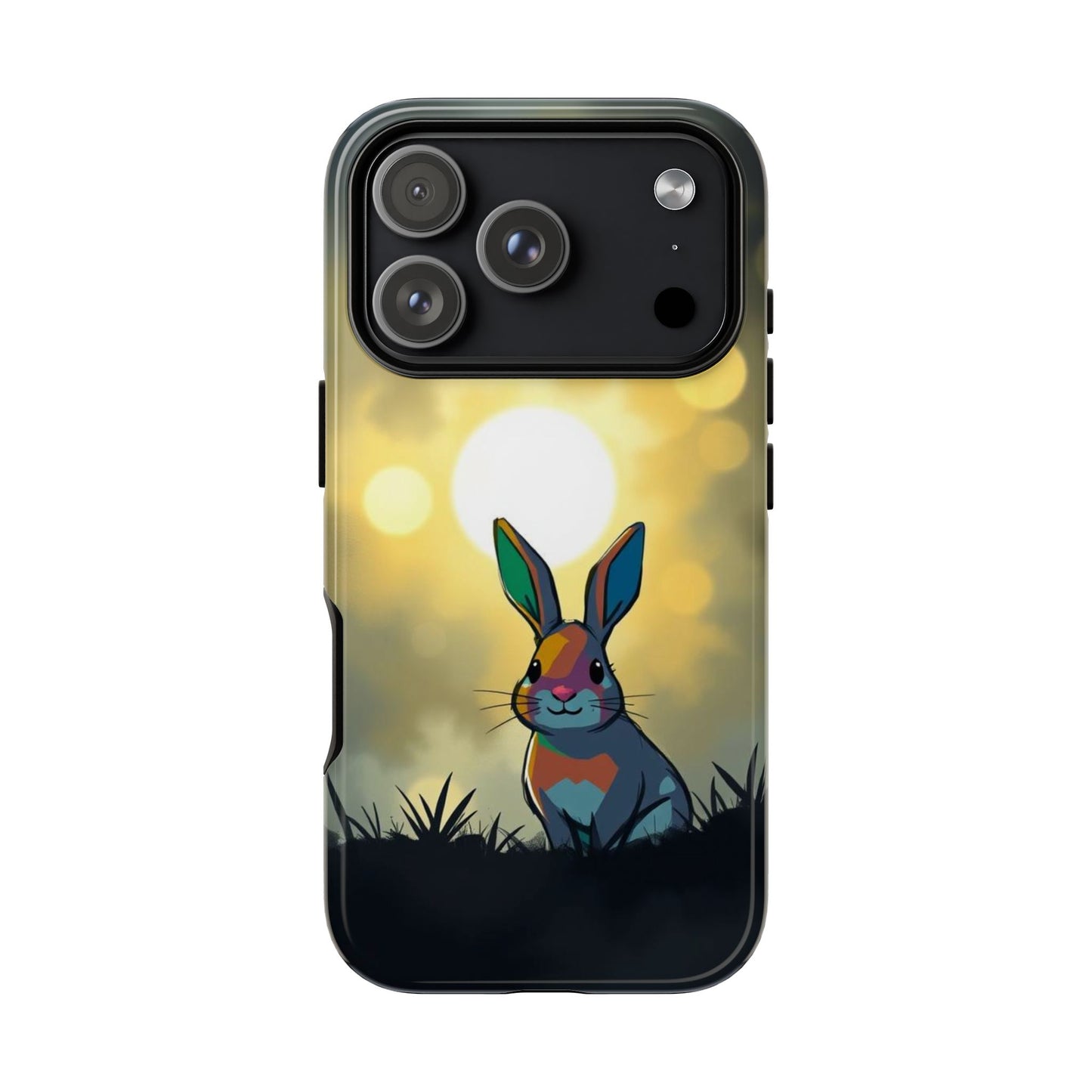 iPhone 17 Pro / Glossy Phone Case - Gothic Rabbit Moody Design Phone Case