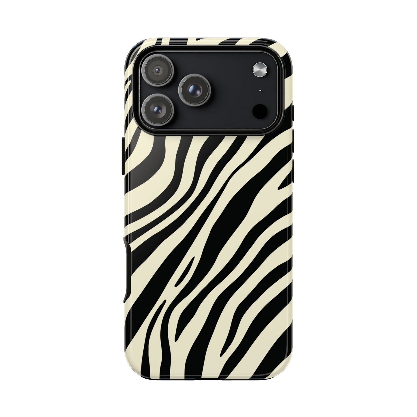 Modern Neutral Zebra Print Phone Case