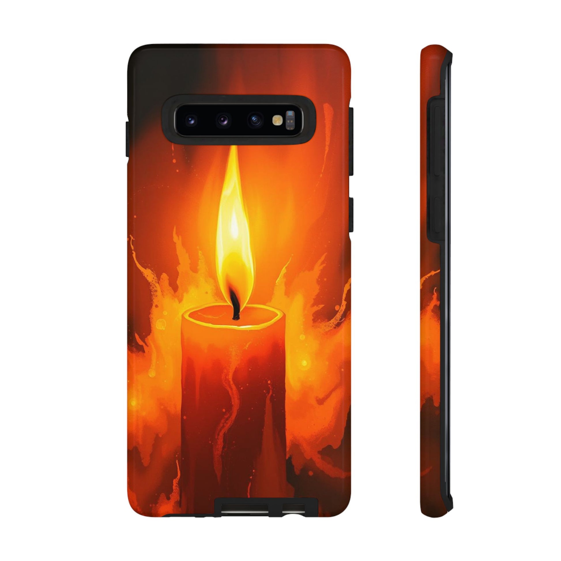 Red Candle Phone Case - Multicolor Phone Case - Samsung Galaxy S10 / Glossy