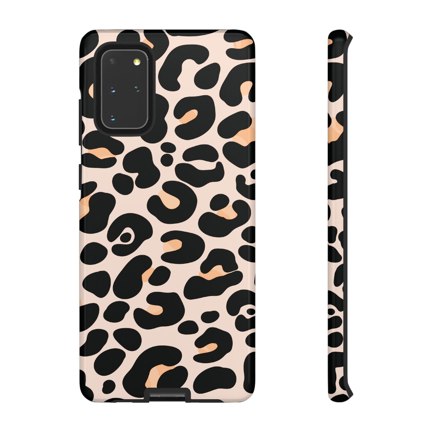 Elegant Peach Leopard Print Phone Case