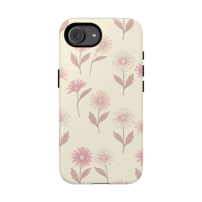 Pretty Blush Daisy Pattern Phone Case - Pink Phone Case - iPhone 17e / Glossy