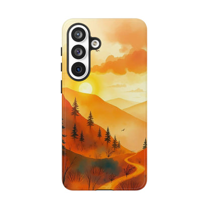Golden Sunset Design Phone Case - Multicolor Phone Case - Samsung Galaxy S26 Plus / Glossy