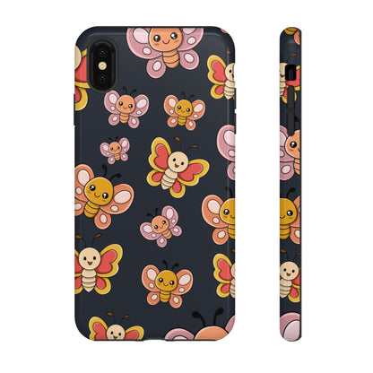 Grey Butterfly Sticker Design Phone Case - Grey Phone Case - iPhone XS MAX / Glossy