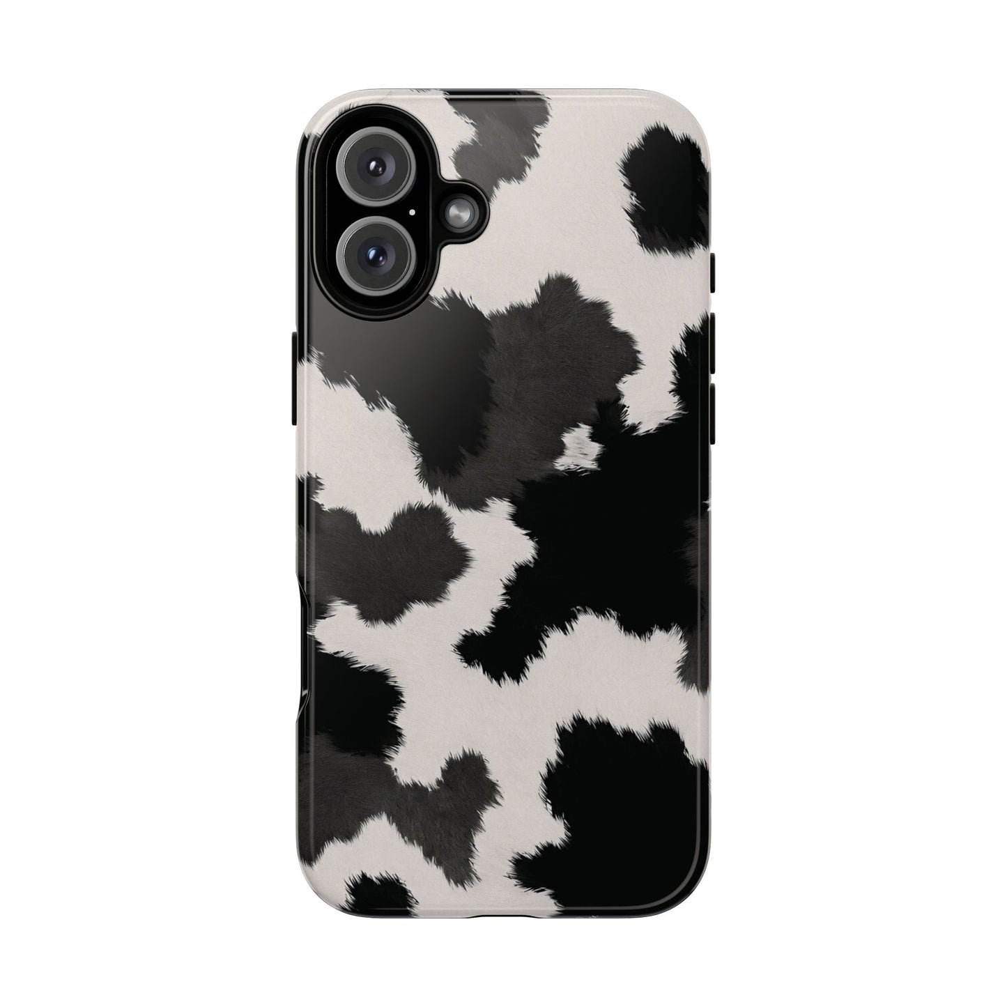 Modern Monochrome Cow Print Phone Case