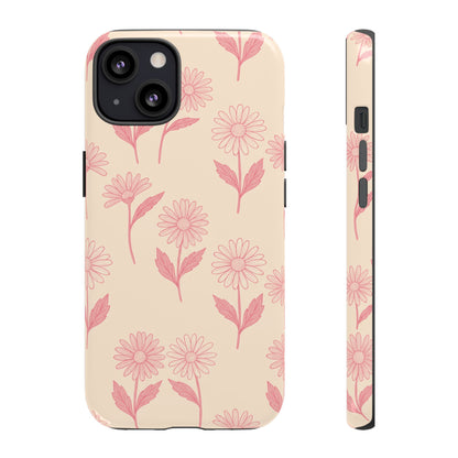 Pretty Pink Daisy Pattern Phone Case