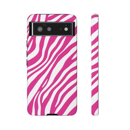 Modern Hot Pink Zebra Print Phone Case