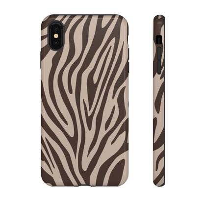 Boutique Mocha Tiger Print Phone Case