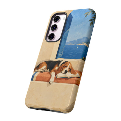 Basset Hound Unfinished Chapter Phone Case - Multicolor Phone Case