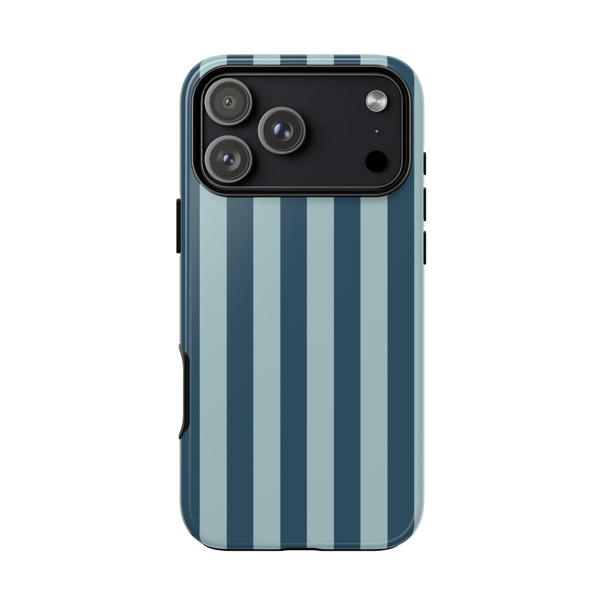 Blue Stripe Pattern Phone Case - Blue Phone Case - iPhone 17 Pro Max / Glossy