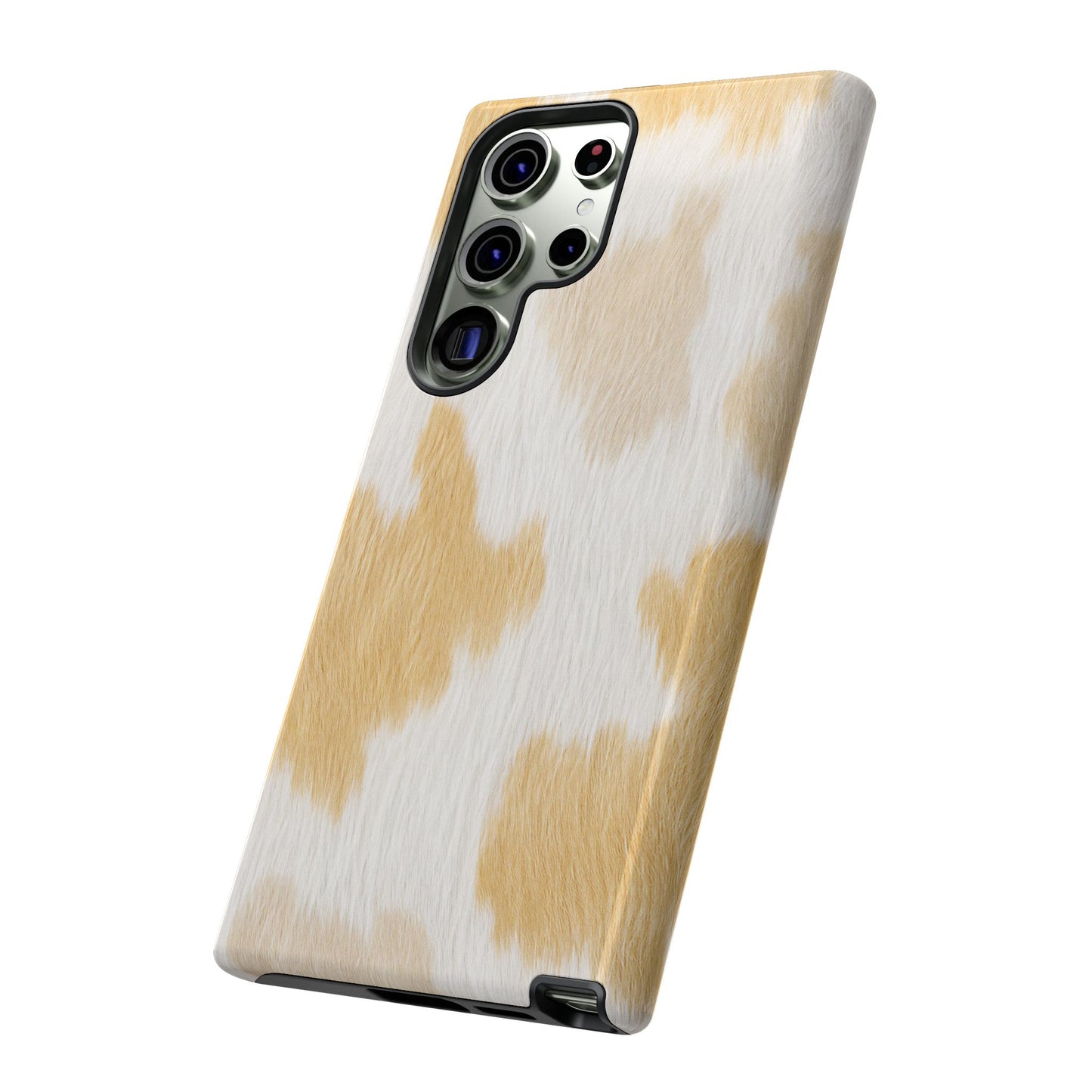 Golden Honey Cow Print Phone Case