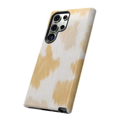 Golden Honey Cow Print Phone Case