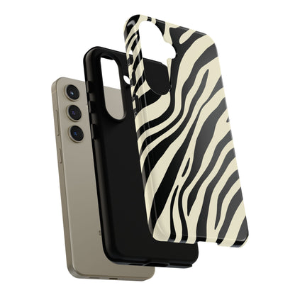 Modern Neutral Zebra Print Phone Case