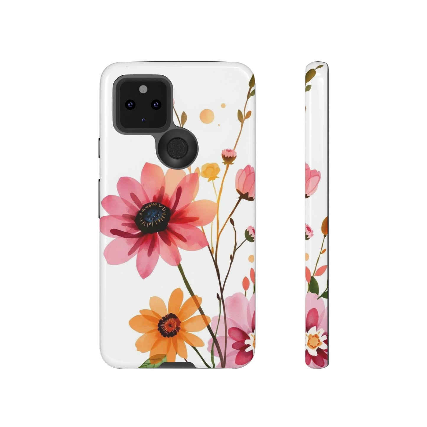Watercolour Style Simple Wildflower Design Phone Case