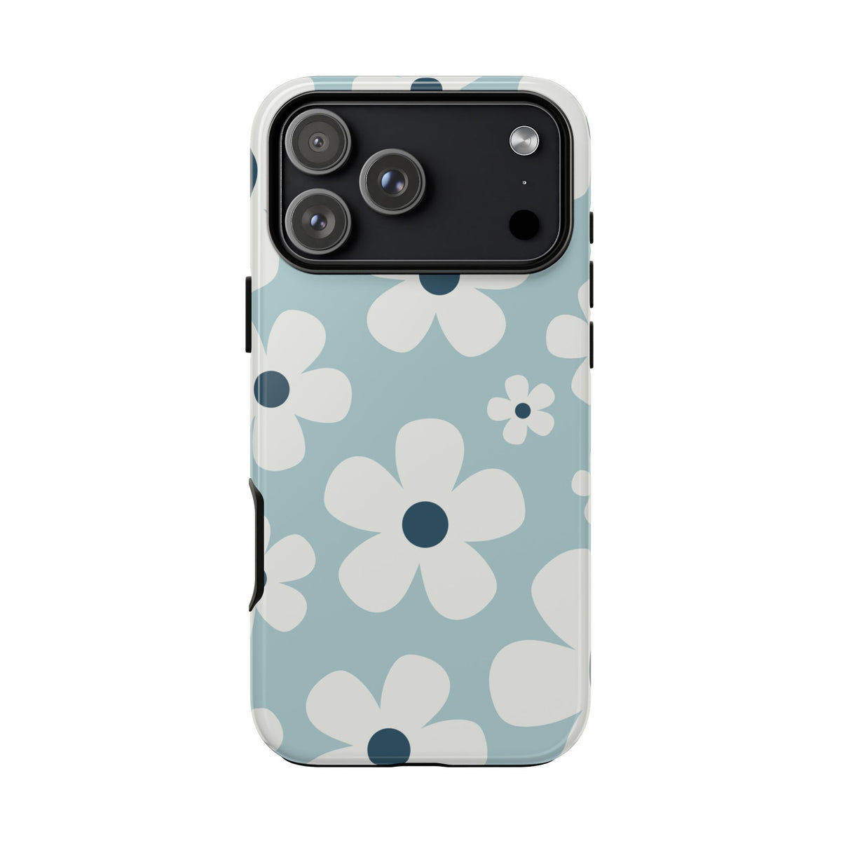 Cute Light Blue Daisy Pattern Phone Case - Blue Phone Case - iPhone 18 Pro Max / Glossy