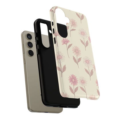 Pretty Blush Daisy Pattern Phone Case