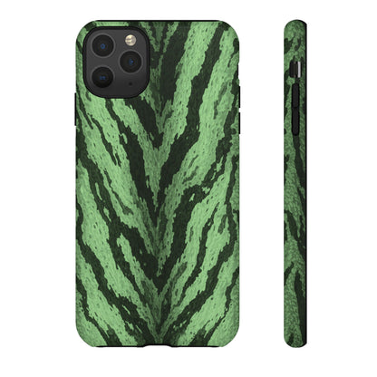 Sage Tiger Print Phone Case
