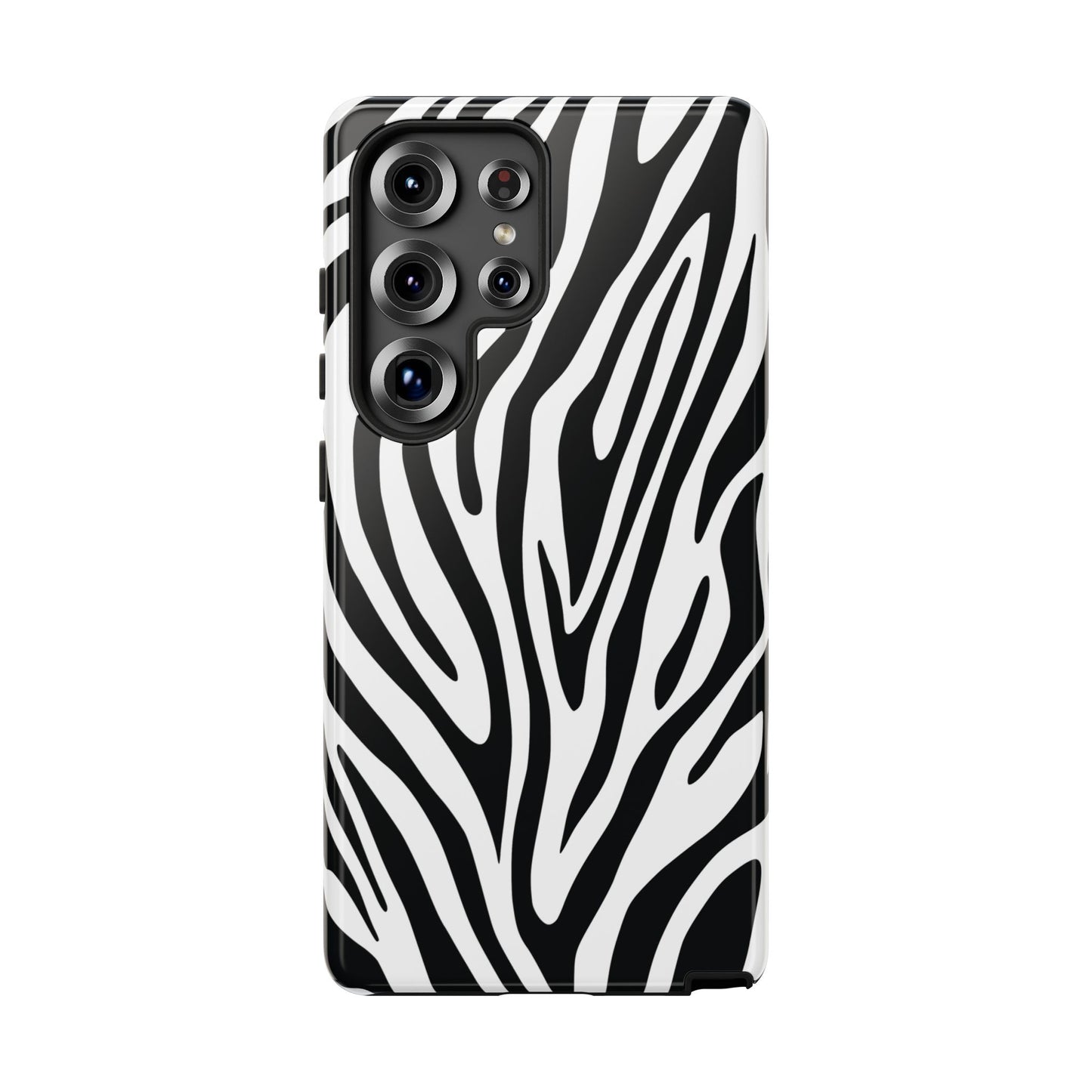 Classic Monochrome Tiger Print Phone Case