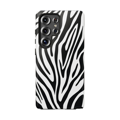 Classic Monochrome Tiger Print Phone Case