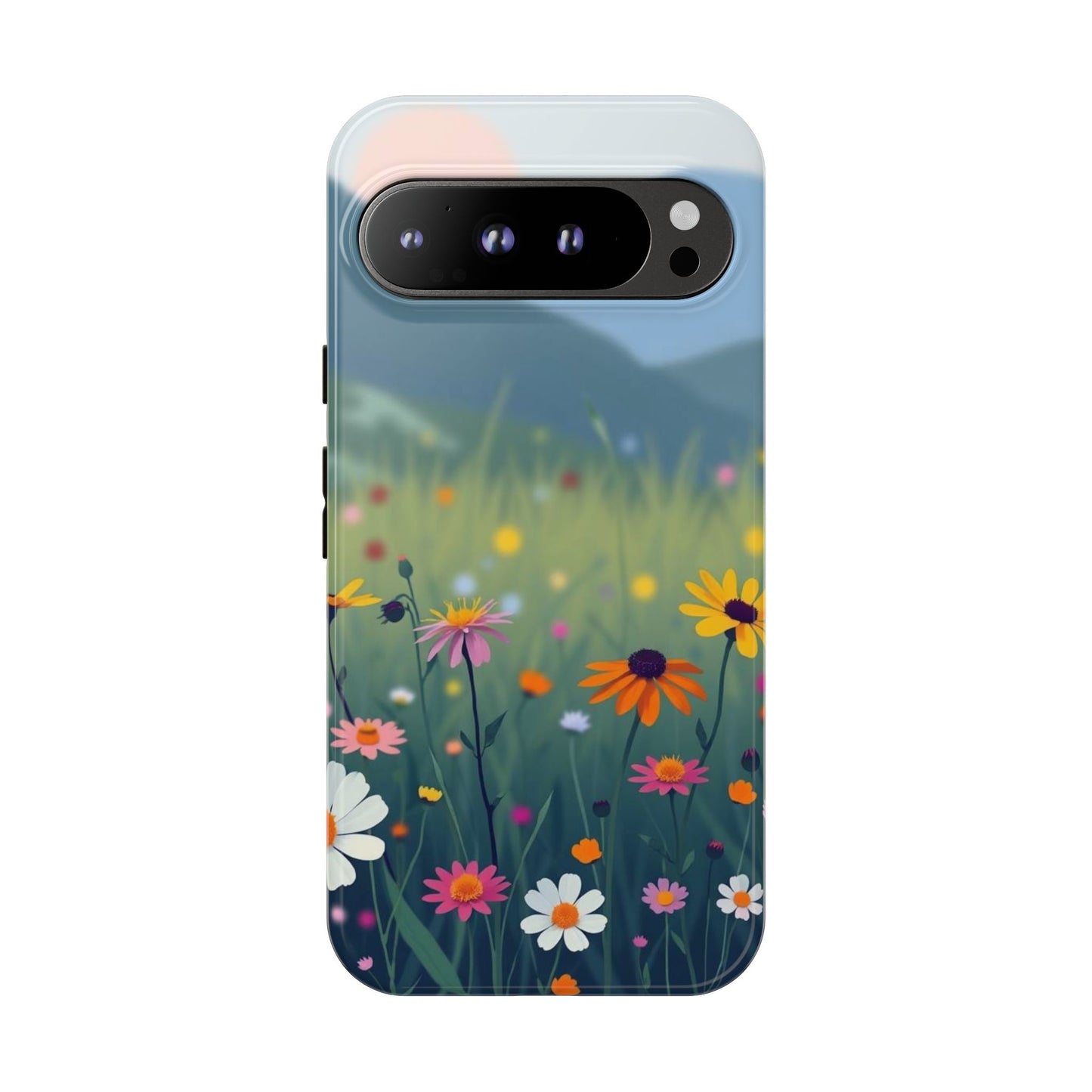 Google Pixel 9 Pro XL / Glossy Phone Case - Vibrant Meadow Design Phone Case