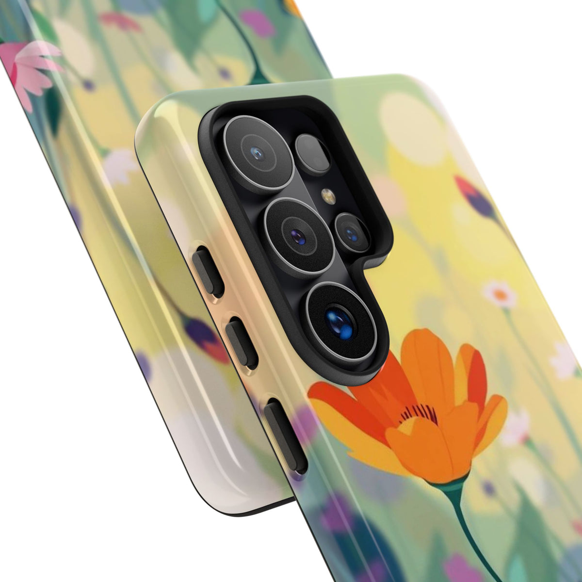 Pop Art Style Wildflower Design Phone Case - Multicolor Phone Case