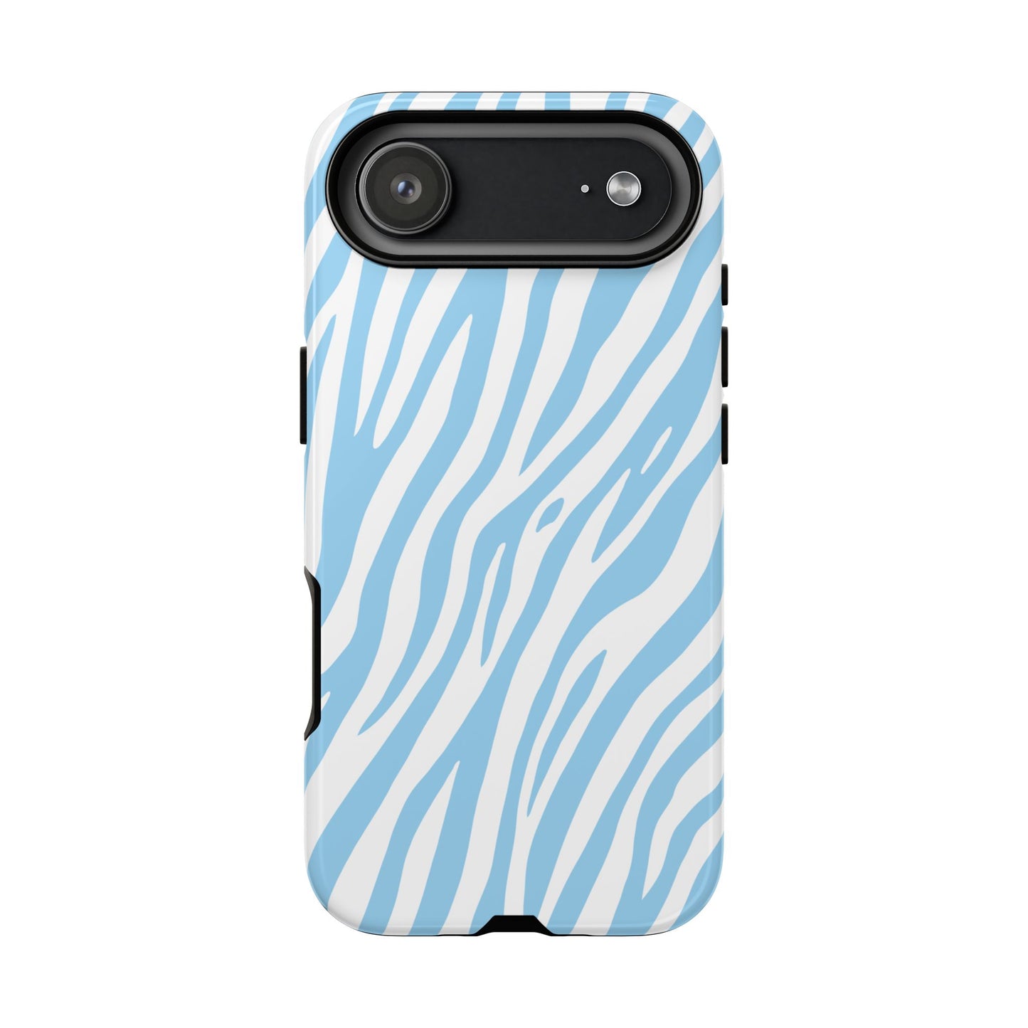Sky Blue Tiger Print Phone Case