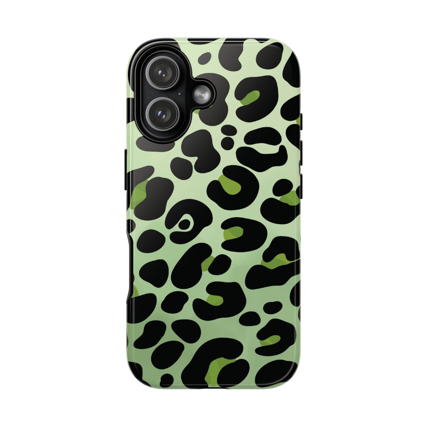 Chic Sage Leopard Print Phone Case