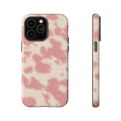Pretty Blush Cow Print Phone Case