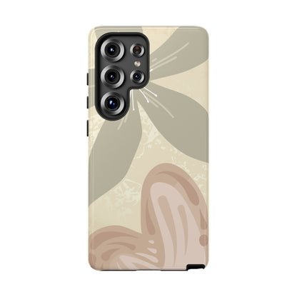 Samsung Galaxy S25 Ultra / Glossy Phone Case - ’Hibiscus Heart Pattern’ Phone Case