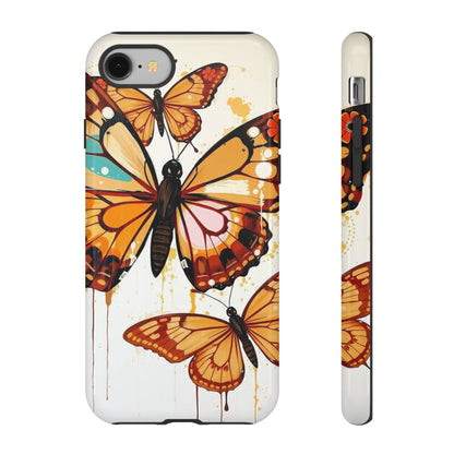iPhone 8 / Glossy Phone Case - Abstract Butterflies Design Phone Case