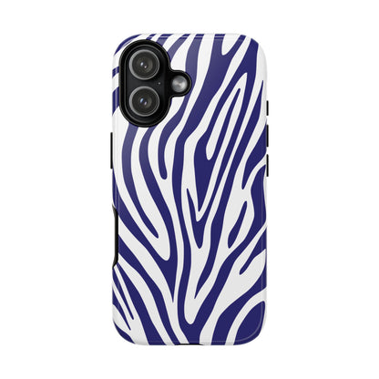 Graphic Blue Tiger Print Phone Case
