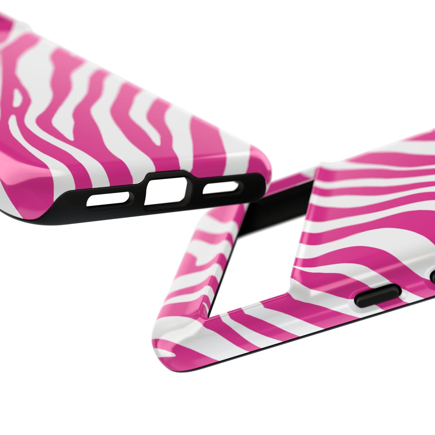 Modern Hot Pink Zebra Print Phone Case
