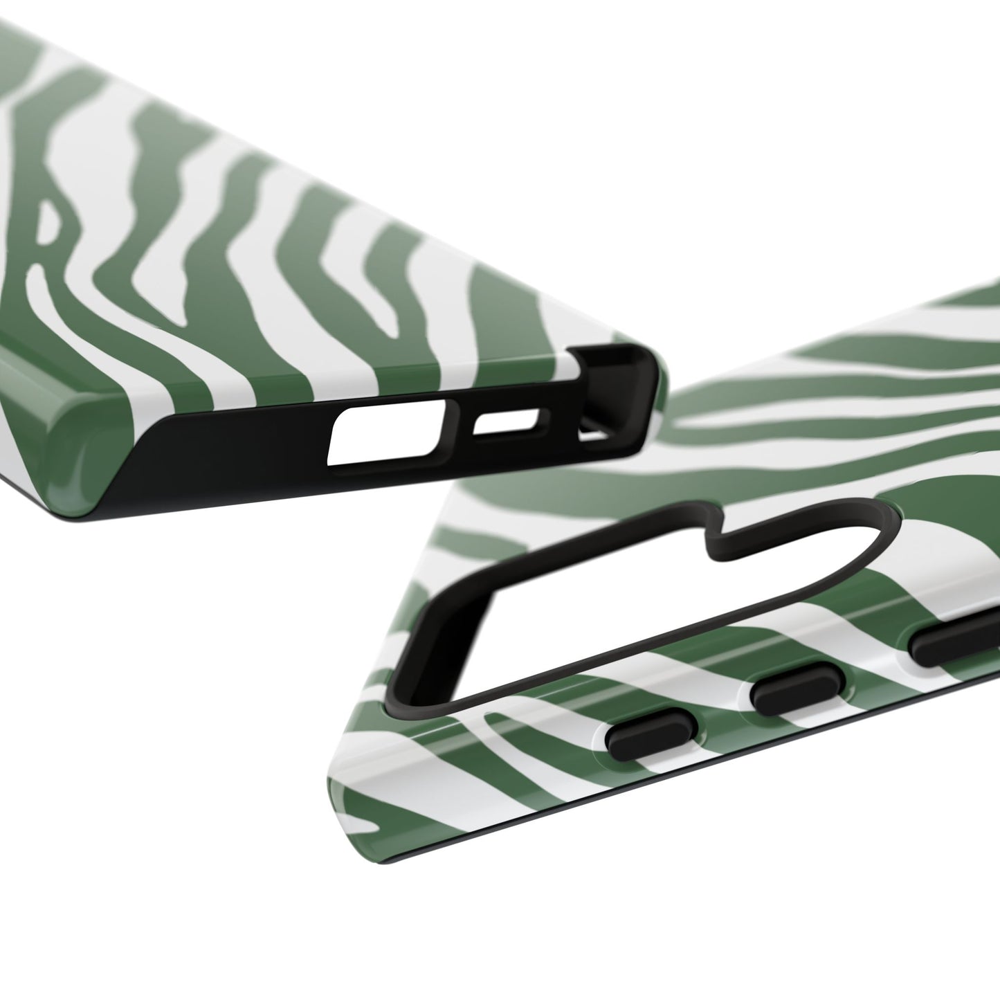 Modern Sage Zebra Print Phone Case