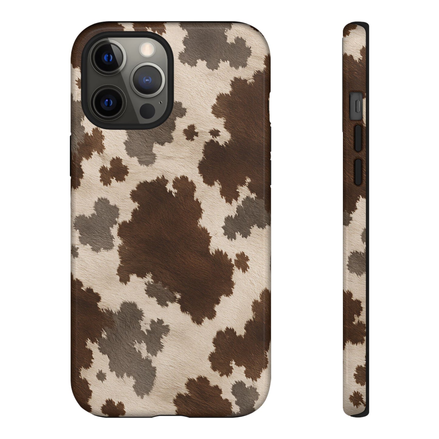 Stylish Mocha Cow Print Phone Case