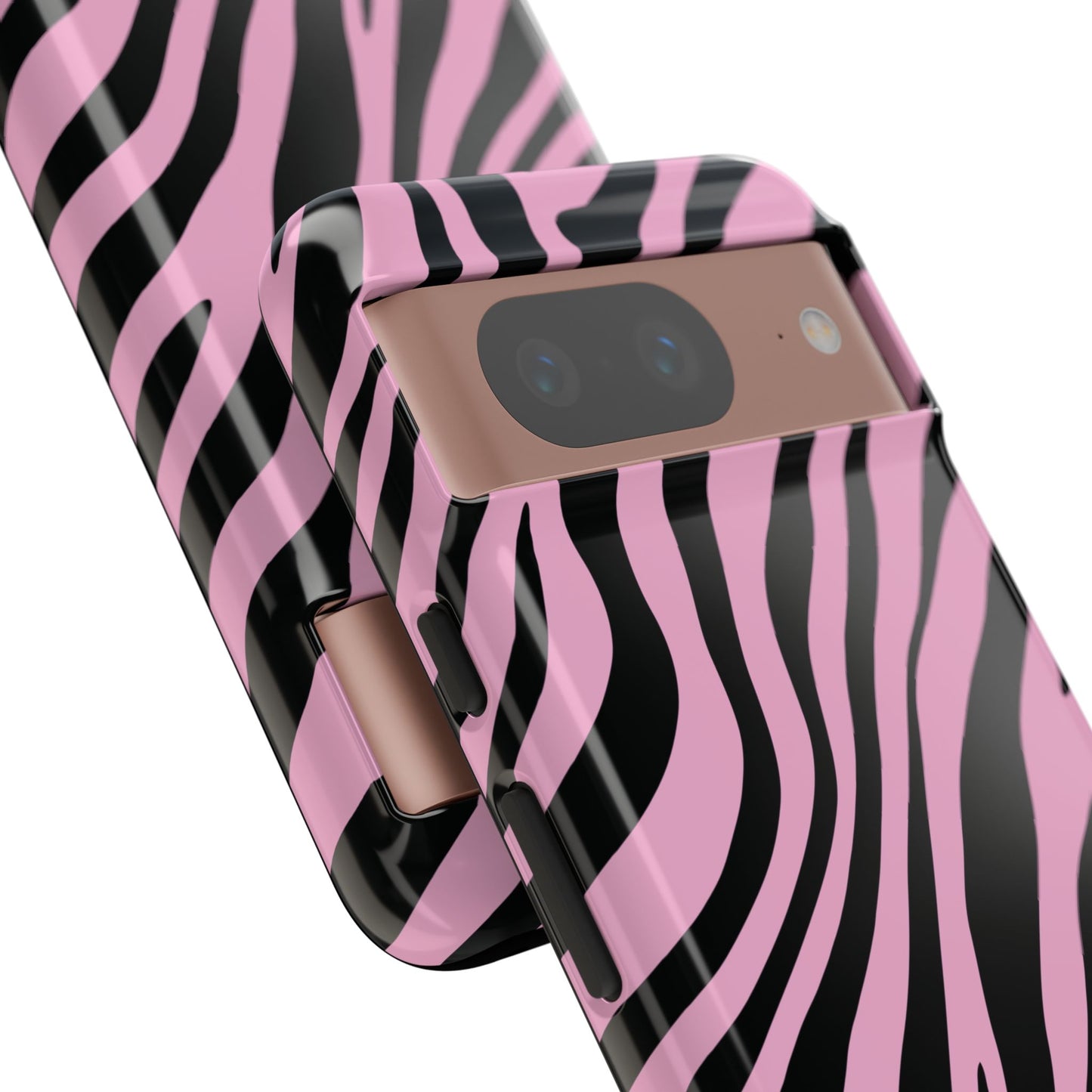 Modern Blush Zebra Print Phone Case