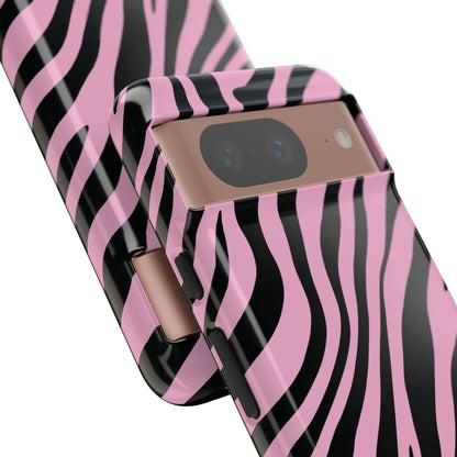 Modern Blush Zebra Print Phone Case