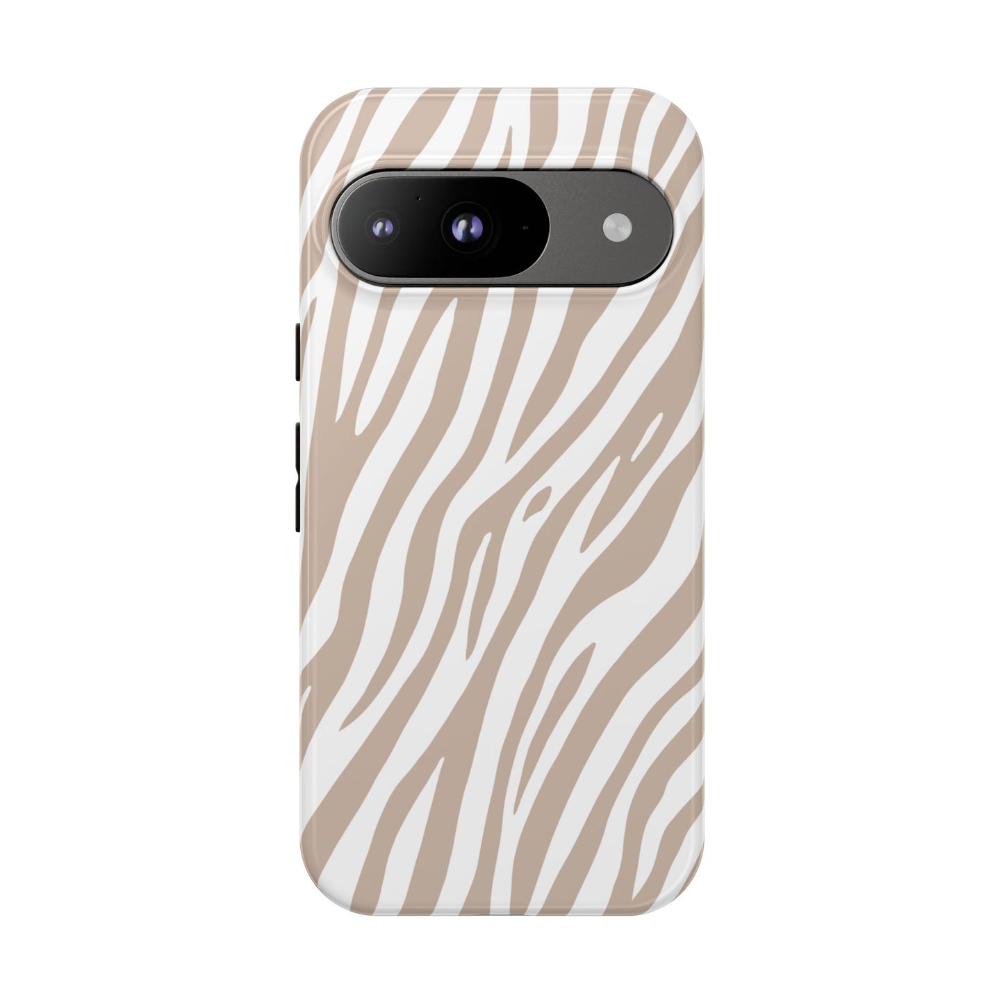 Oatmeal Tiger Print Phone Case