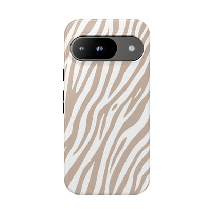 Oatmeal Tiger Print Phone Case